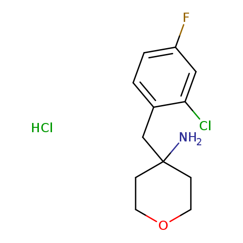 4-[(2-chloro-4-fluorophenyl)methyl]oxan-4-amine hydrochloride