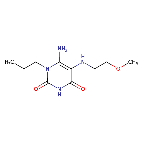 6-Amino-5-((2-methoxyethyl)amino)-1-propylpyrimidine-2,4(1H,3H)-dione