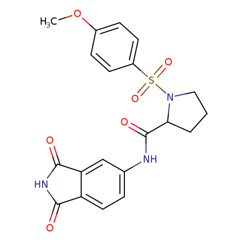 N-(1,3-dioxo-2,3-dihydro-1H-isoindol-5-yl)-1-(4-methoxybenzenesulfonyl)pyrrolidine-2-carboxamide