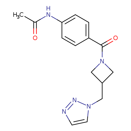 N-(4-{3-[(1H-1,2,3-triazol-1-yl)methyl]azetidine-1-carbonyl}phenyl)acetamide