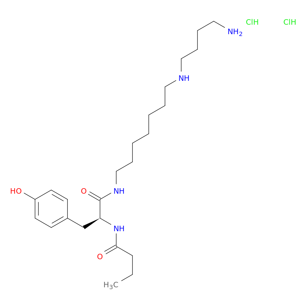 (S)-N-[7-[(4-Aminobutyl)amino]heptyl]-4-hydroxy-α-[(1-oxobutyl)amino]benzenepropanamide dihydrochloride