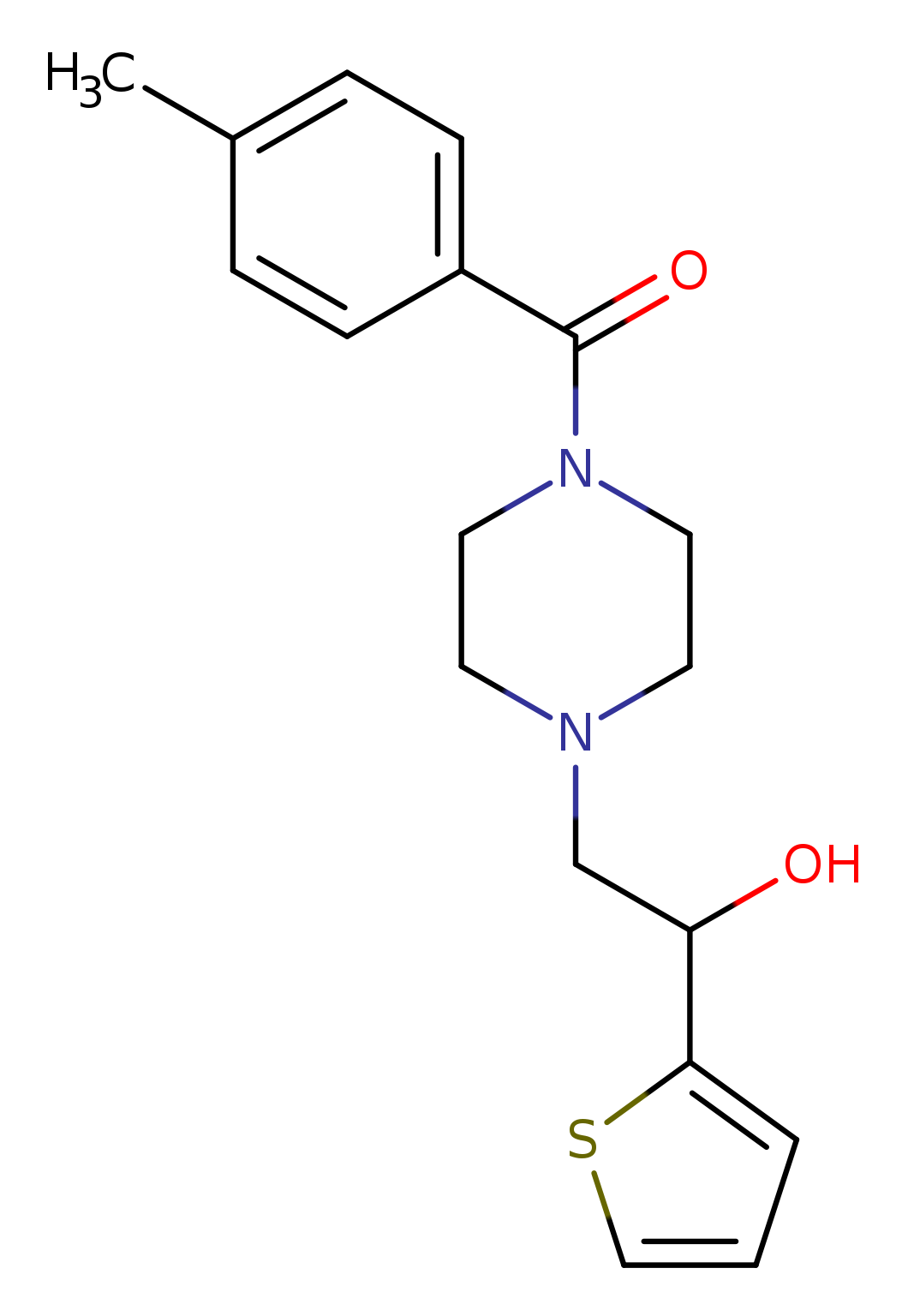 2-[4-(4-methylbenzoyl)piperazin-1-yl]-1-(thiophen-2-yl)ethan-1-ol