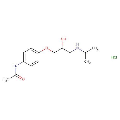 N-[4-[2-hydroxy-3-[(1-methylethyl)amino]propoxy]phenyl]acetamide monohydrochloride