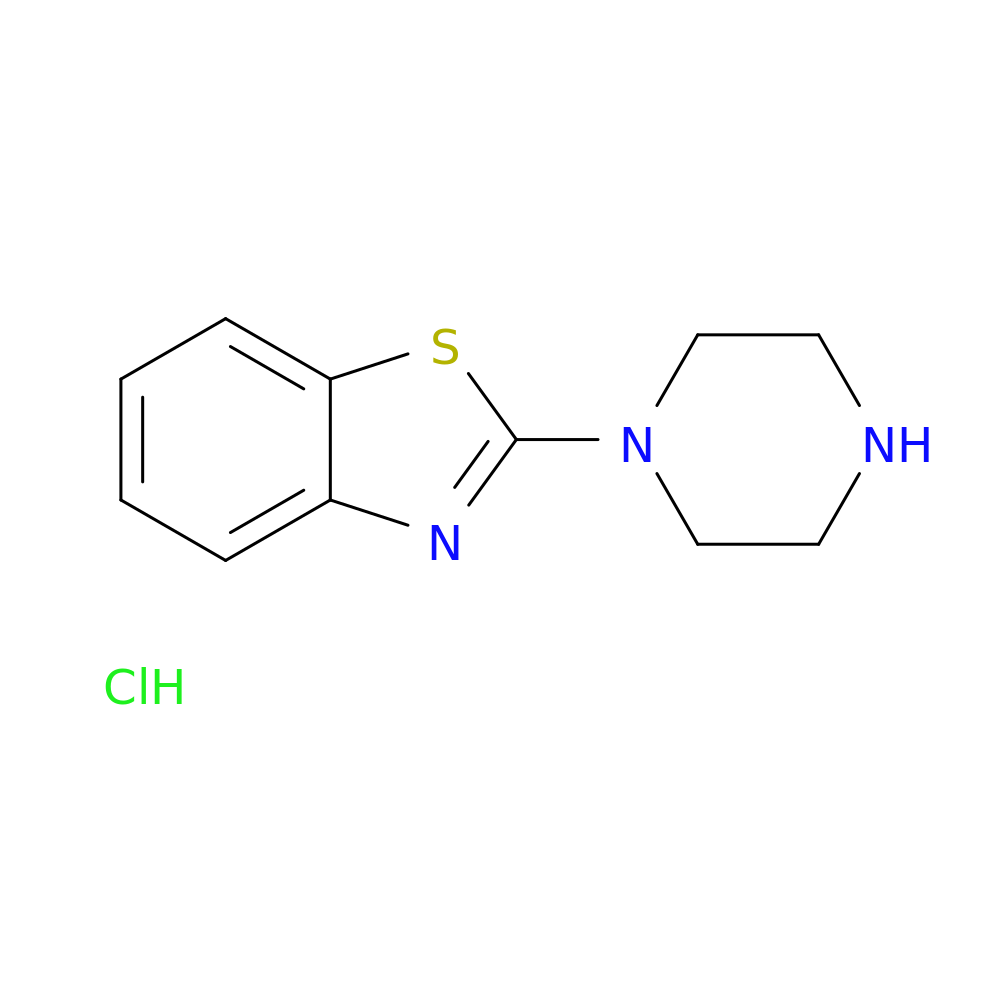 2-(piperazin-1-yl)-1,3-benzothiazole hydrochloride