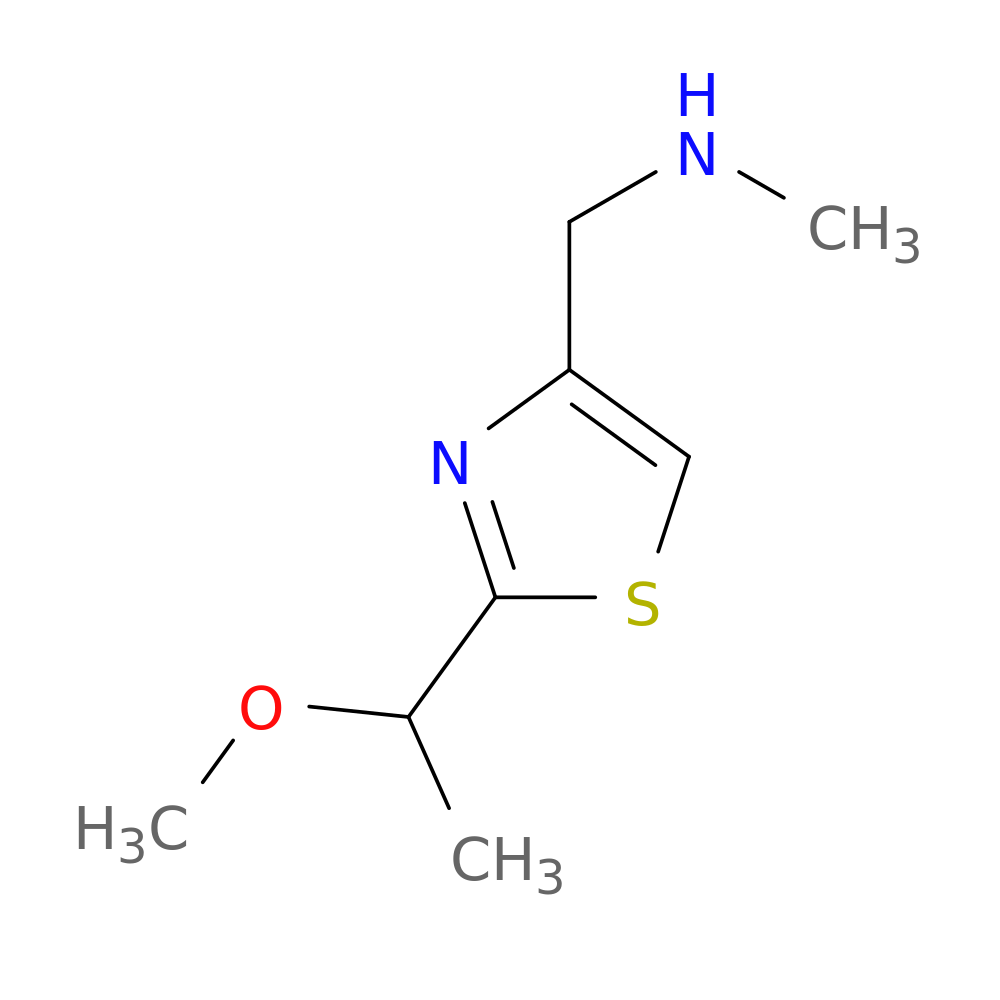 {[2-(1-methoxyethyl)-1,3-thiazol-4-yl]methyl}(methyl)amine