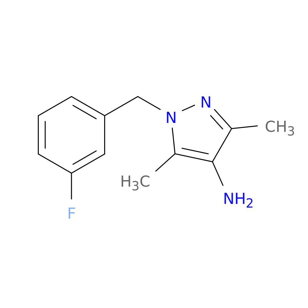 1-(3-Fluorobenzyl)-3,5-dimethyl-1H-pyrazol-4-amine