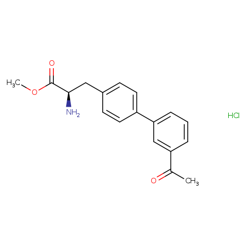 (R)-Methyl 3-(3'-acetyl-[1,1'-biphenyl]-4-yl)-2-aminopropanoate hydrochloride