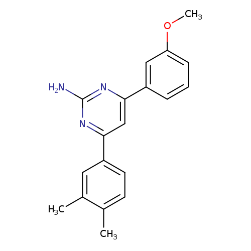 4-(3,4-dimethylphenyl)-6-(3-methoxyphenyl)pyrimidin-2-amine