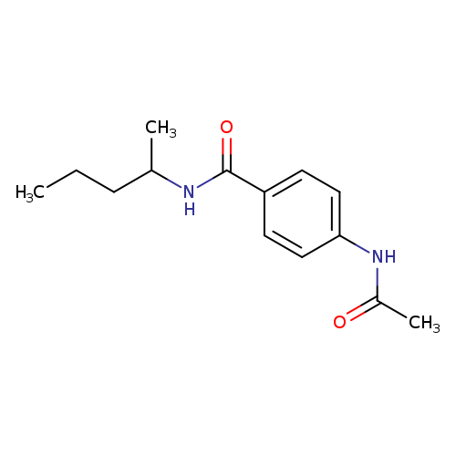 4-(acetylamino)-N-(1-methylbutyl)benzamide