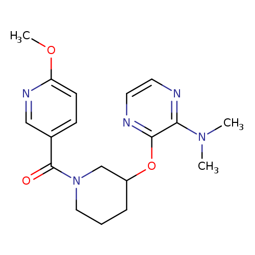 3-{[1-(6-methoxypyridine-3-carbonyl)piperidin-3-yl]oxy}-N,N-dimethylpyrazin-2-amine