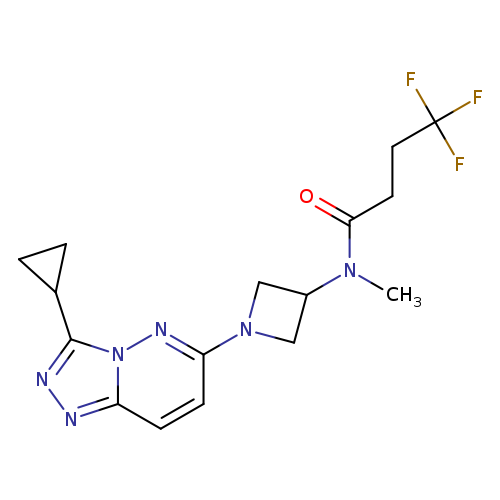 N-(1-{3-cyclopropyl-[1,2,4]triazolo[4,3-b]pyridazin-6-yl}azetidin-3-yl)-4,4,4-trifluoro-N-methylbutanamide