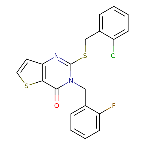2-{[(2-chlorophenyl)methyl]sulfanyl}-3-[(2-fluorophenyl)methyl]-3H,4H-thieno[3,2-d]pyrimidin-4-one