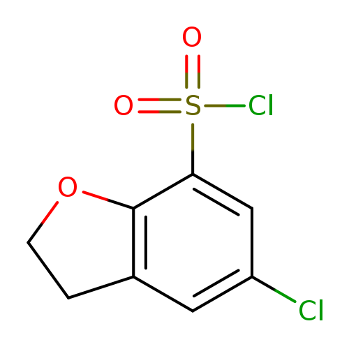5-chloro-2,3-dihydro-1-benzofuran-7-sulfonyl chloride
