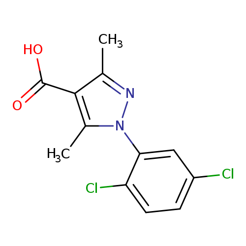 1-(2,5-dichlorophenyl)-3,5-dimethyl-1H-pyrazole-4-carboxylic acid