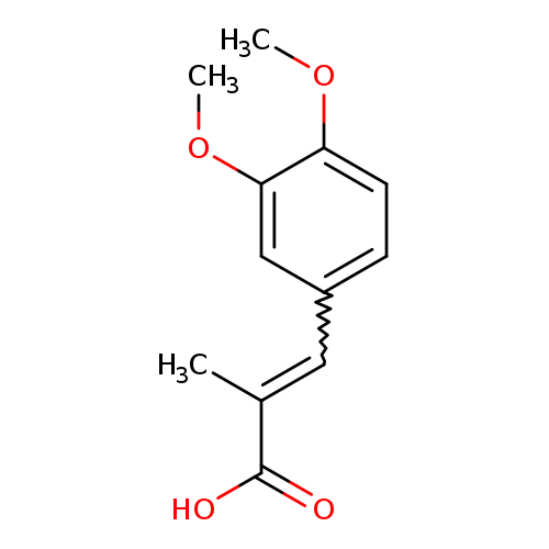 (2E)-3-(3,4-dimethoxyphenyl)-2-methylprop-2-enoic acid