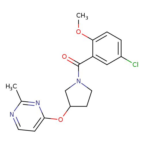 4-{[1-(5-chloro-2-methoxybenzoyl)pyrrolidin-3-yl]oxy}-2-methylpyrimidine