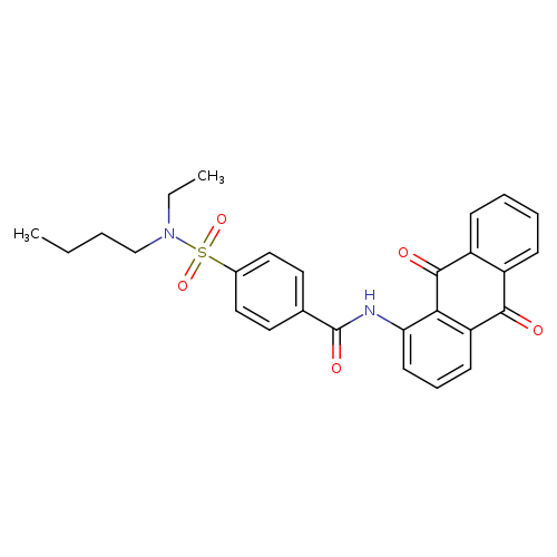 4-[butyl(ethyl)sulfamoyl]-N-(9,10-dioxo-9,10-dihydroanthracen-1-yl)benzamide