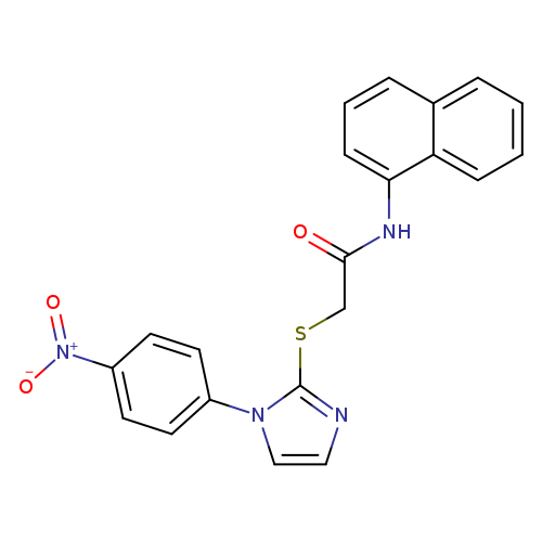 N-(naphthalen-1-yl)-2-{[1-(4-nitrophenyl)-1H-imidazol-2-yl]sulfanyl}acetamide