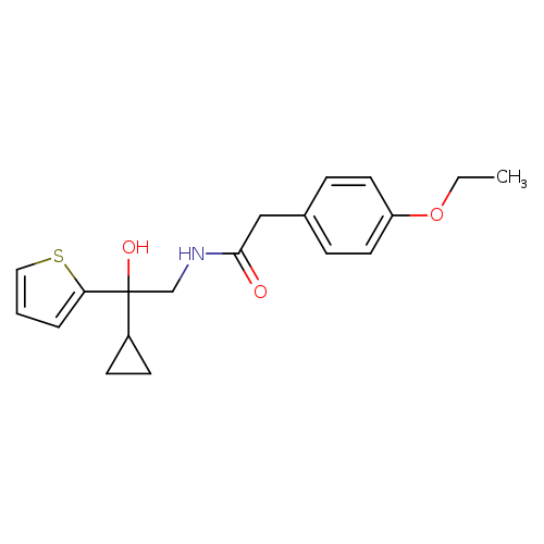 N-[2-cyclopropyl-2-hydroxy-2-(thiophen-2-yl)ethyl]-2-(4-ethoxyphenyl)acetamide