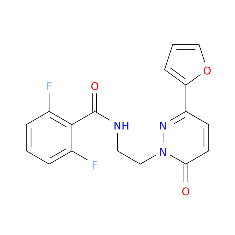 2,6-difluoro-N-{2-[3-(furan-2-yl)-6-oxo-1,6-dihydropyridazin-1-yl]ethyl}benzamide