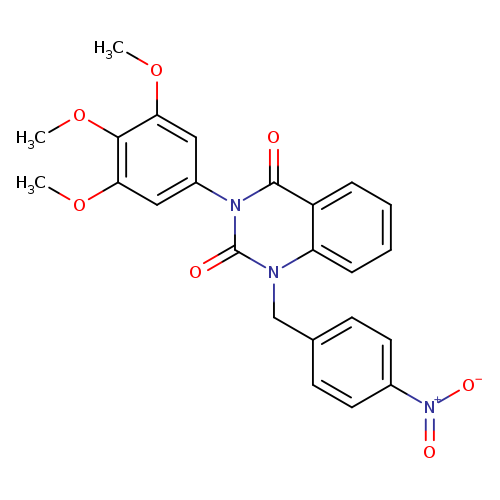 1-[(4-nitrophenyl)methyl]-3-(3,4,5-trimethoxyphenyl)-1,2,3,4-tetrahydroquinazoline-2,4-dione