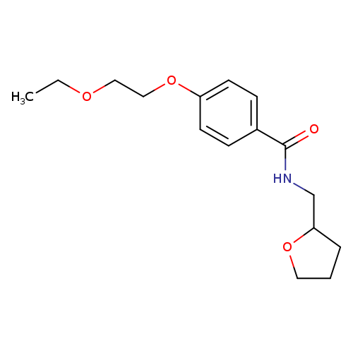 4-(2-ethoxyethoxy)-N-(tetrahydro-2-furanylmethyl)benzamide