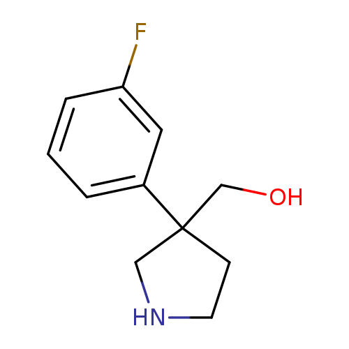 [3-(3-fluorophenyl)pyrrolidin-3-yl]methanol