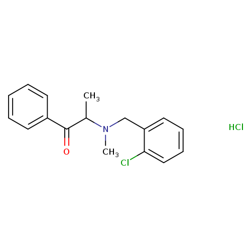 2-{[(2-chlorophenyl)methyl](methyl)amino}-1-phenylpropan-1-one hydrochloride
