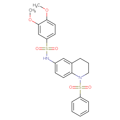 N-[1-(benzenesulfonyl)-1,2,3,4-tetrahydroquinolin-6-yl]-3,4-dimethoxybenzene-1-sulfonamide