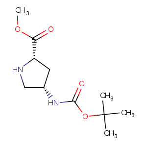 L-​Proline, 4-​[[(1,​1-​dimethylethoxy)​carbonyl]​amino]​-​, methyl ester, (4S)​-