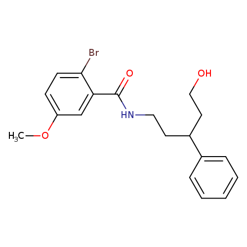 2-bromo-N-(5-hydroxy-3-phenylpentyl)-5-methoxybenzamide