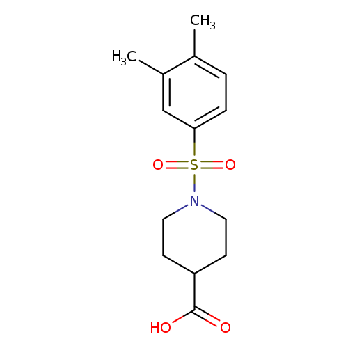 1-(3,4-dimethylbenzenesulfonyl)piperidine-4-carboxylic acid