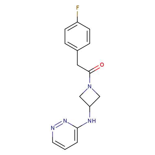 2-(4-fluorophenyl)-1-{3-[(pyridazin-3-yl)amino]azetidin-1-yl}ethan-1-one