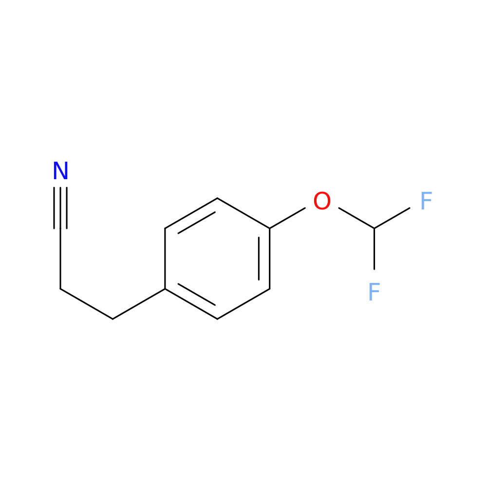 (4-(Difluoromethoxy)phenyl)propanenitrile