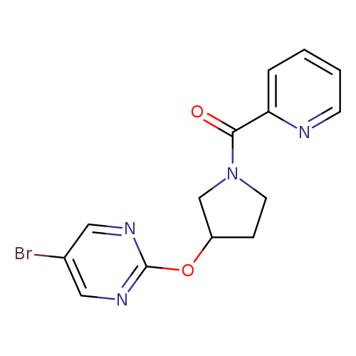 5-bromo-2-{[1-(pyridine-2-carbonyl)pyrrolidin-3-yl]oxy}pyrimidine