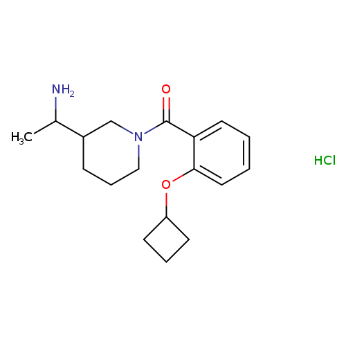 1-[1-(2-cyclobutoxybenzoyl)piperidin-3-yl]ethan-1-amine hydrochloride