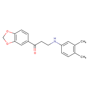 1-(Benzo[d][1,3]dioxol-5-yl)-3-((3,4-dimethylphenyl)amino)propan-1-one
