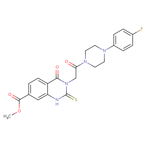 methyl 3-{2-[4-(4-fluorophenyl)piperazin-1-yl]-2-oxoethyl}-4-oxo-2-sulfanylidene-1,2,3,4-tetrahydroquinazoline-7-carboxylate