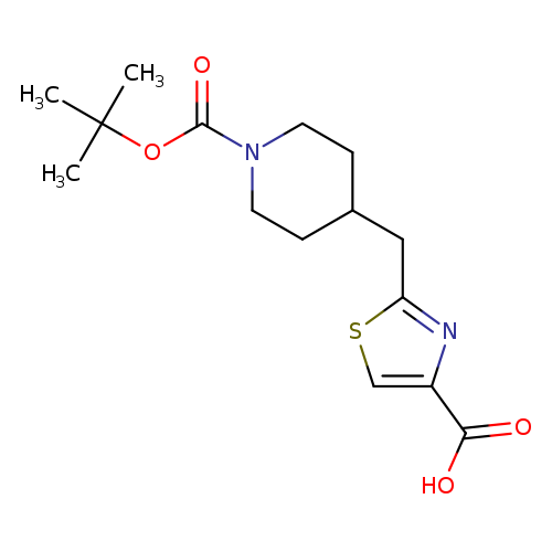 2-({1-[(tert-butoxy)carbonyl]piperidin-4-yl}methyl)-1,3-thiazole-4-carboxylicacid