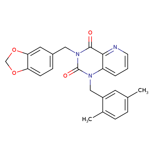 3-[(2H-1,3-benzodioxol-5-yl)methyl]-1-[(2,5-dimethylphenyl)methyl]-1H,2H,3H,4H-pyrido[3,2-d]pyrimidine-2,4-dione