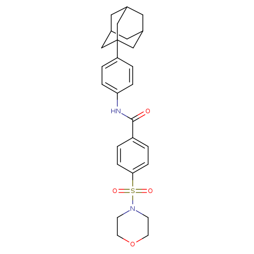 N-[4-(adamantan-1-yl)phenyl]-4-(morpholine-4-sulfonyl)benzamide