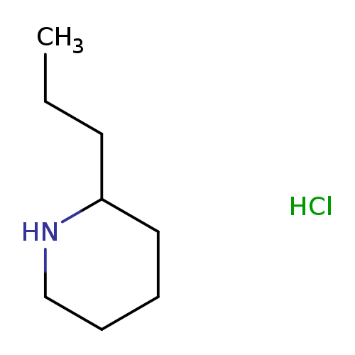 Piperidine, 2-propyl-, hydrochloride (1:1)
