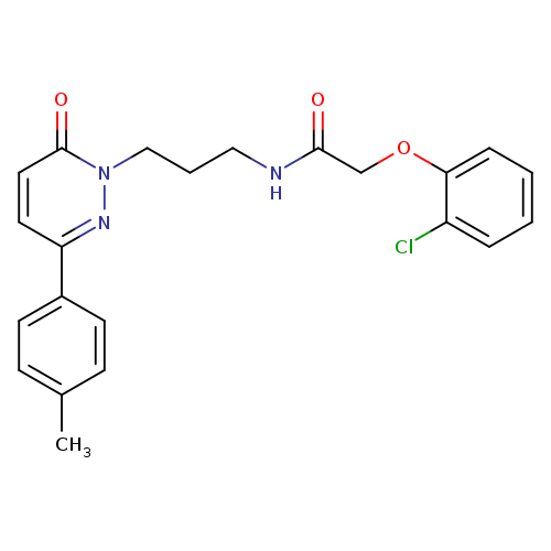 2-(2-chlorophenoxy)-N-{3-[3-(4-methylphenyl)-6-oxo-1,6-dihydropyridazin-1-yl]propyl}acetamide