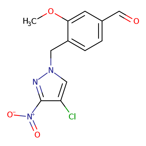 4-[(4-Chloro-3-nitro-1h-pyrazol-1-yl)methyl]-3-methoxybenzaldehyde