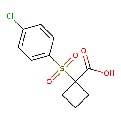 1-(4-chlorobenzenesulfonyl)cyclobutane-1-carboxylic acid