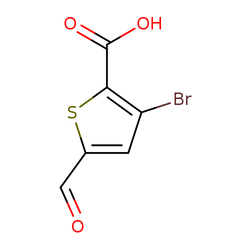 3-bromo-5-formylthiophene-2-carboxylic acid