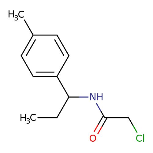 2-chloro-N-[1-(4-methylphenyl)propyl]acetamide