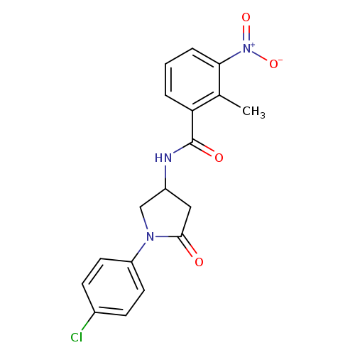 N-[1-(4-chlorophenyl)-5-oxopyrrolidin-3-yl]-2-methyl-3-nitrobenzamide