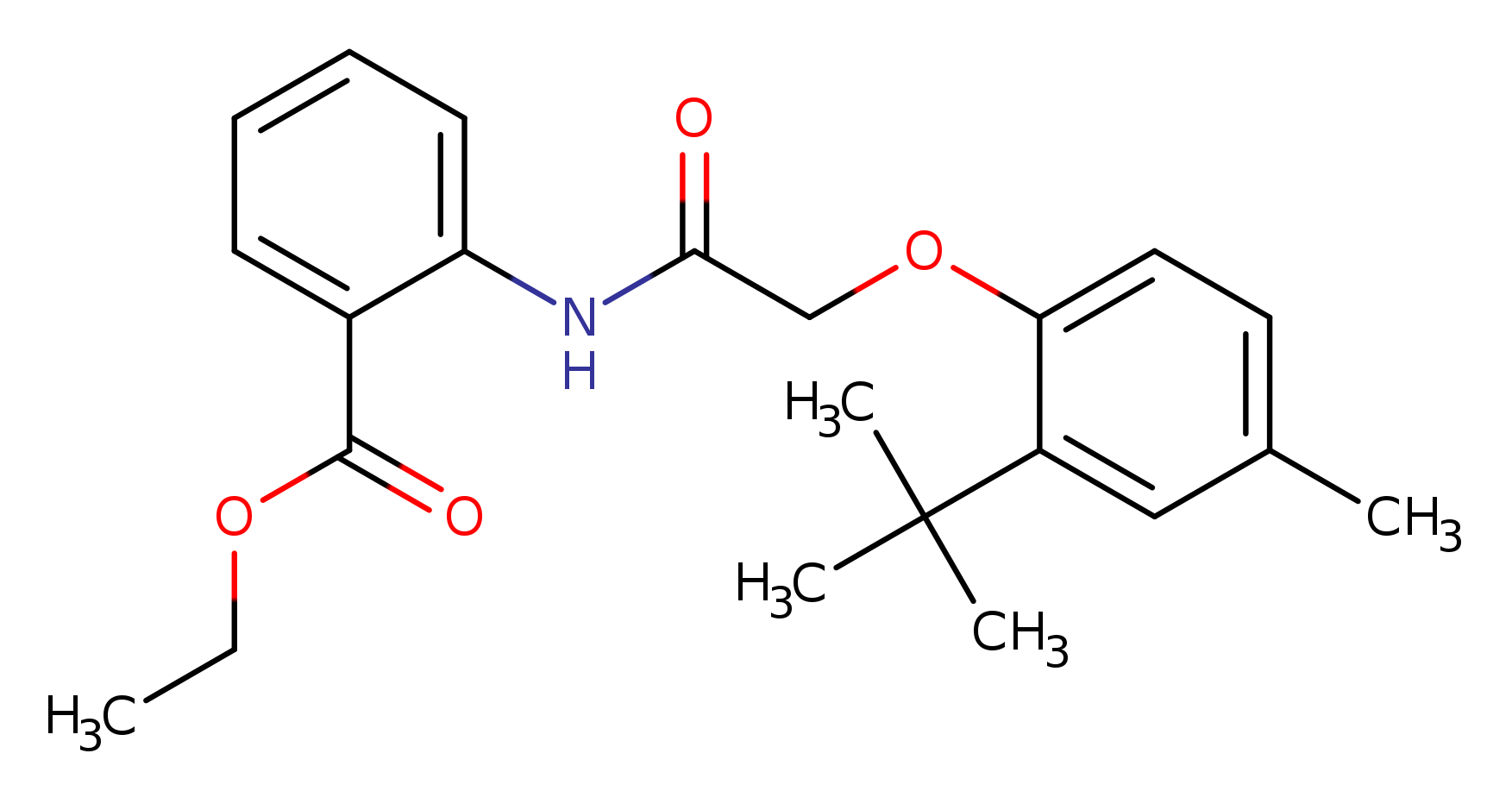 ethyl 2-[2-(2-tert-butyl-4-methylphenoxy)acetamido]benzoate