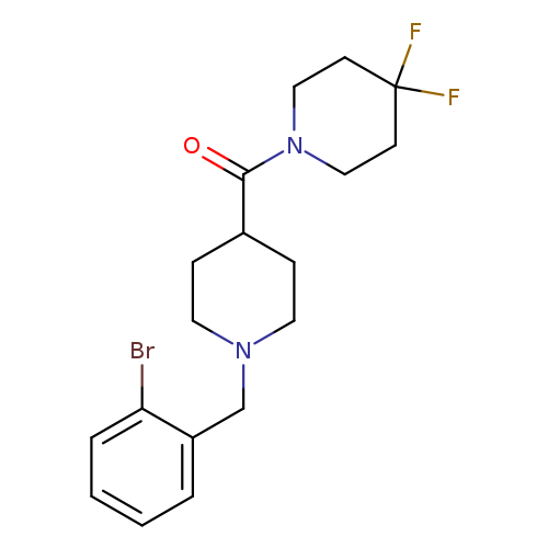 1-{1-[(2-bromophenyl)methyl]piperidine-4-carbonyl}-4,4-difluoropiperidine